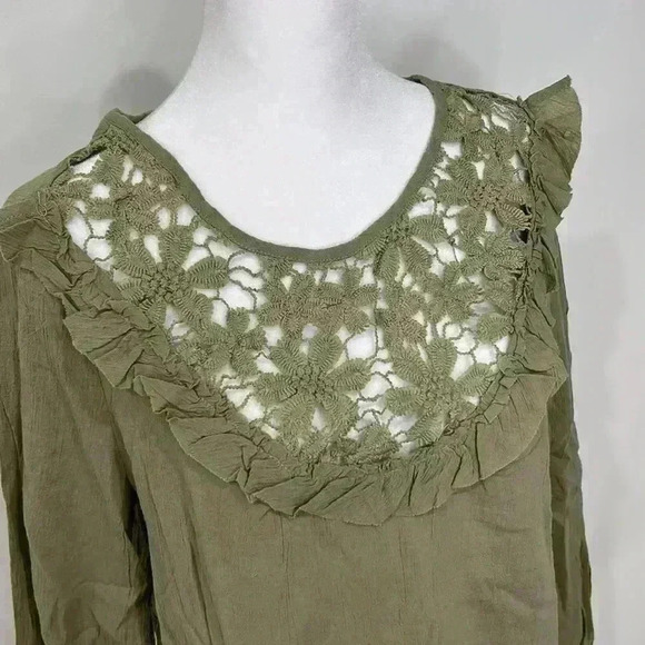 Gauze long sleeve top - Picture 2 of 5